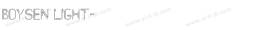 Boysen Light字体转换